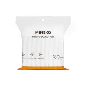 Bông tẩy trang vuông Mineko cao cấp 180 miếng Cotton Pads